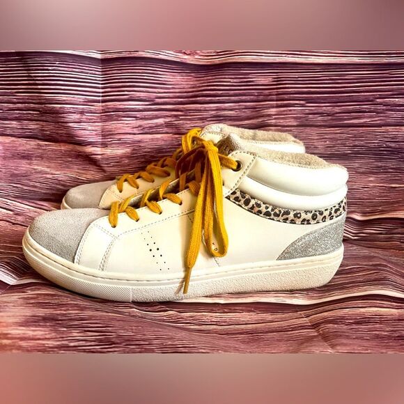 Sketchers, Los Angeles, leopard and sparkles. Size 9.5 - Picture 1 of 9